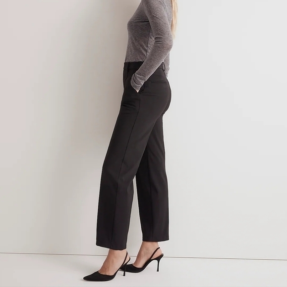 Madewell The Fairbanks Pant in True Black size 2 NWT NO085 - Picture 3 of 13